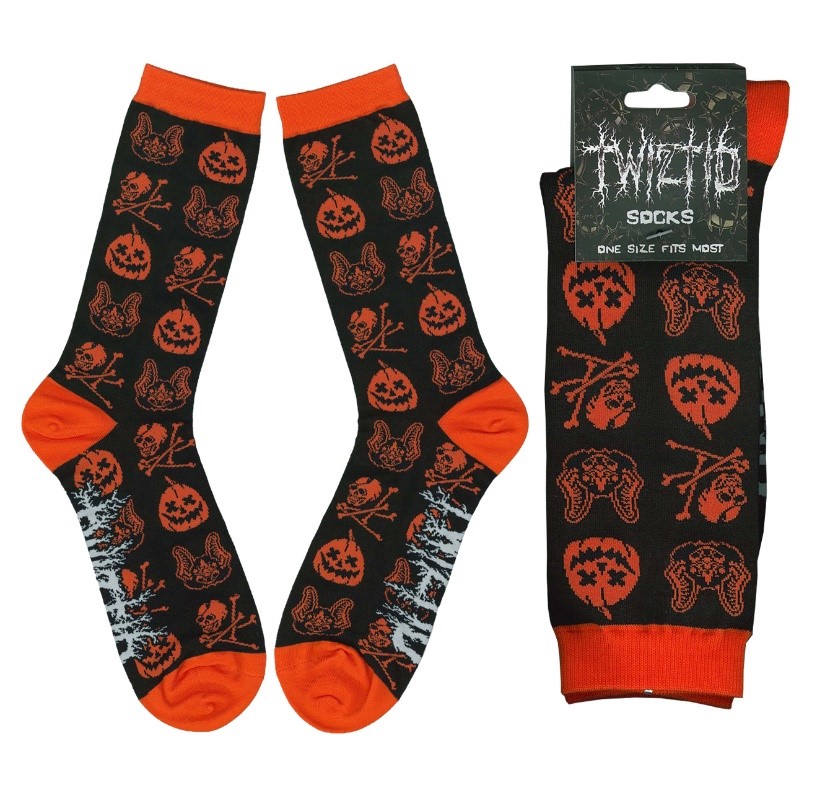 Twiztid Halloween Pattern Socks